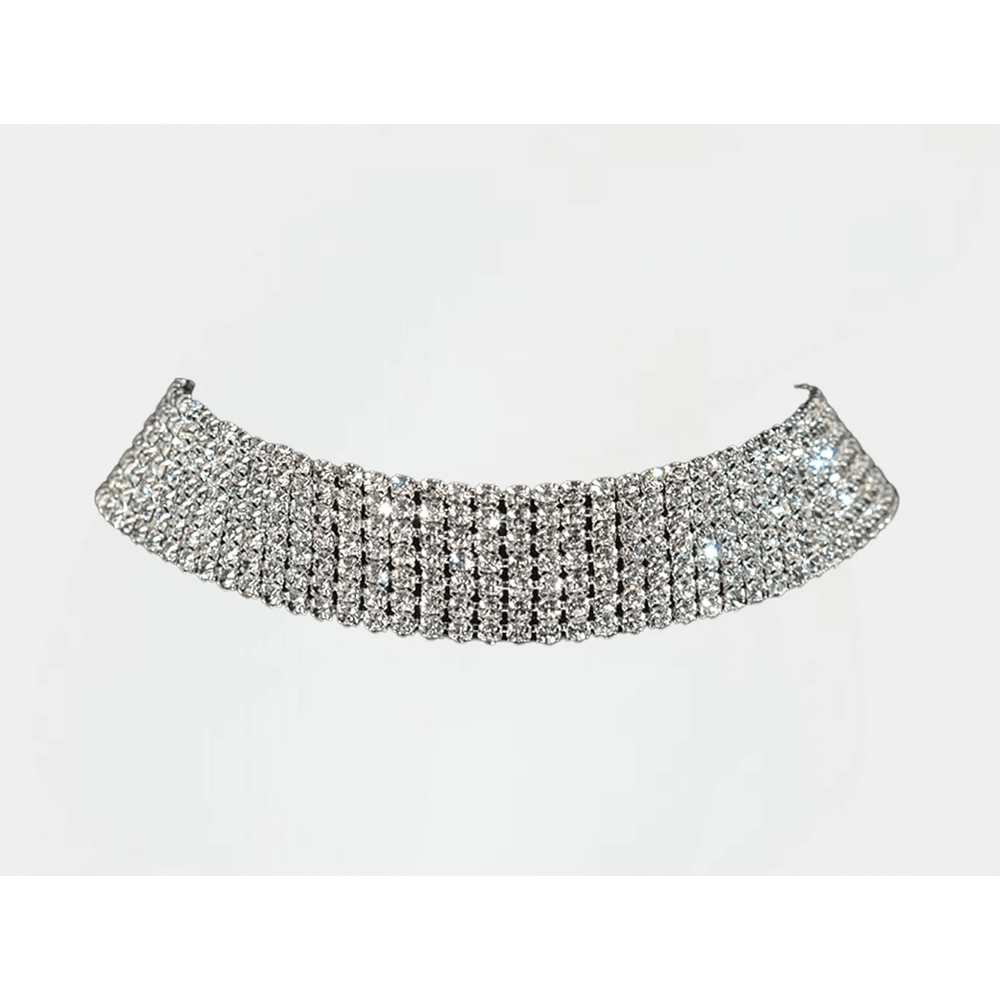 dazzling sparkling luxurious choker necklace