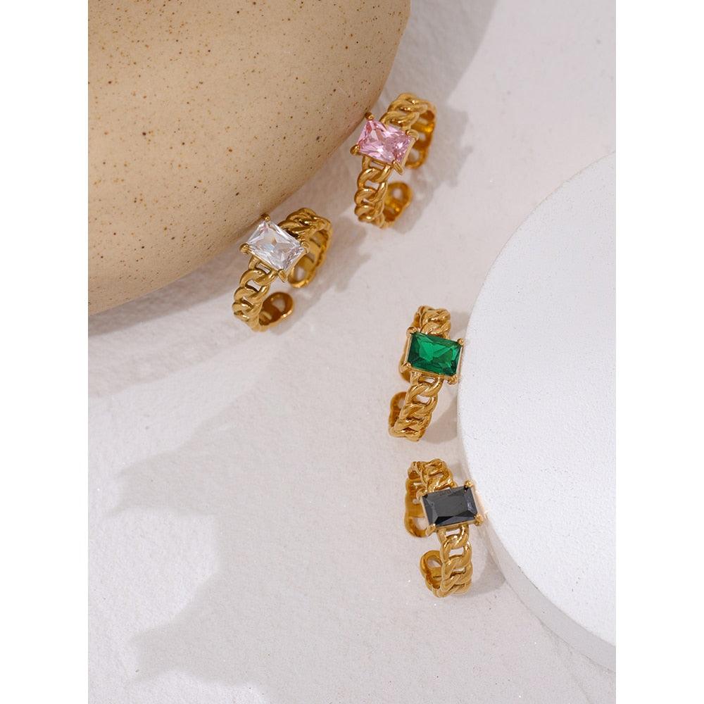 stylish ring jewelry spark glamour