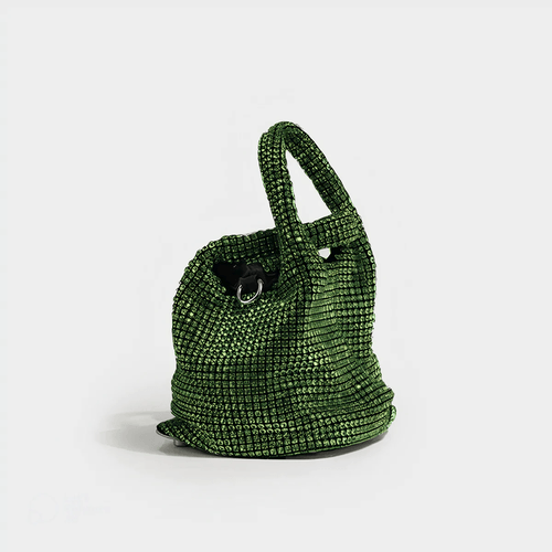 Dazzling Handbag green Sparkly Rhinestone Evening bag