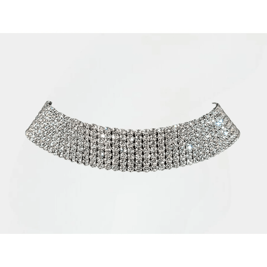 dazzling sparkling luxurious choker necklace