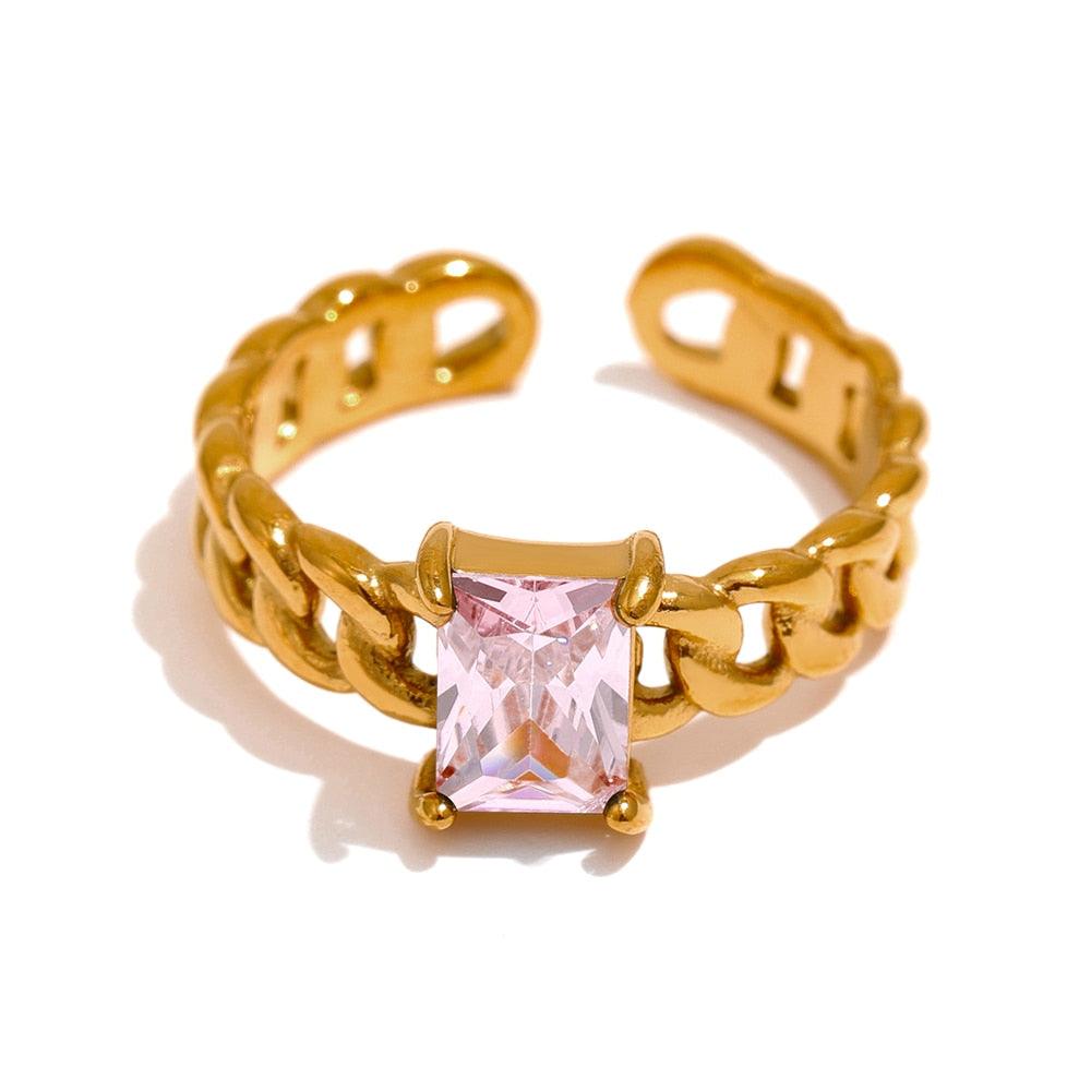 pink stylish ring jewelry spark glamour