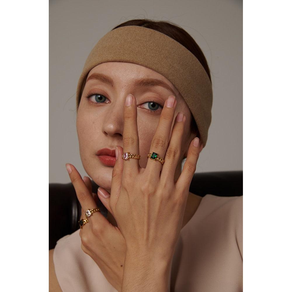 stylish ring jewelry spark glamour