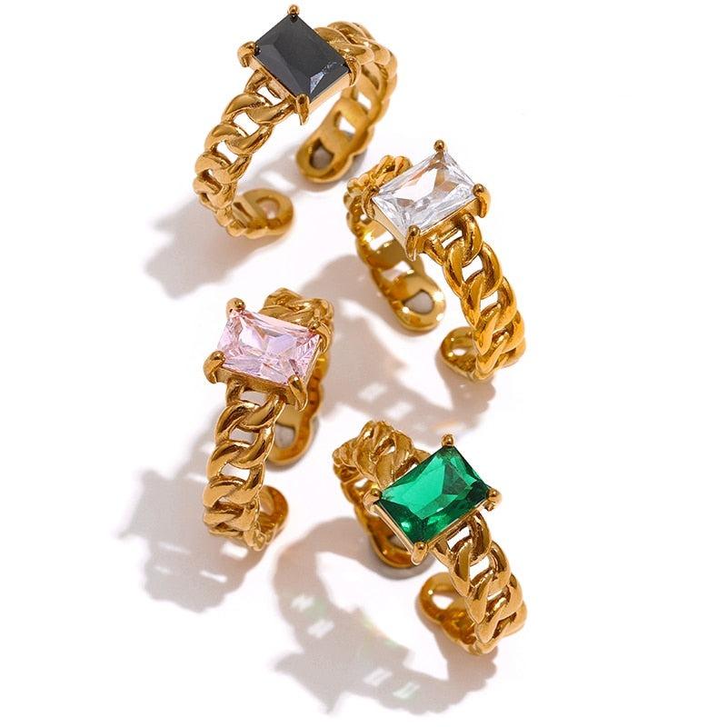 stylish ring jewelry spark glamour