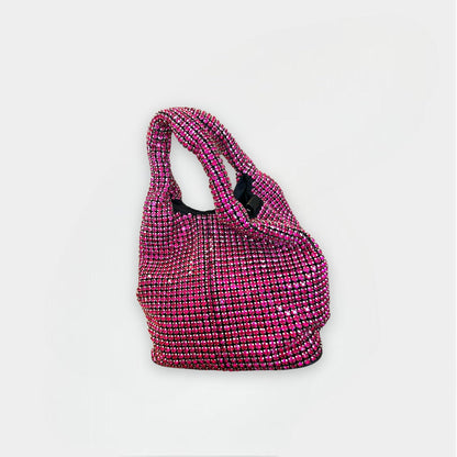 Dazzling Handbag Pink Sparkly Rhinestone Evening bag