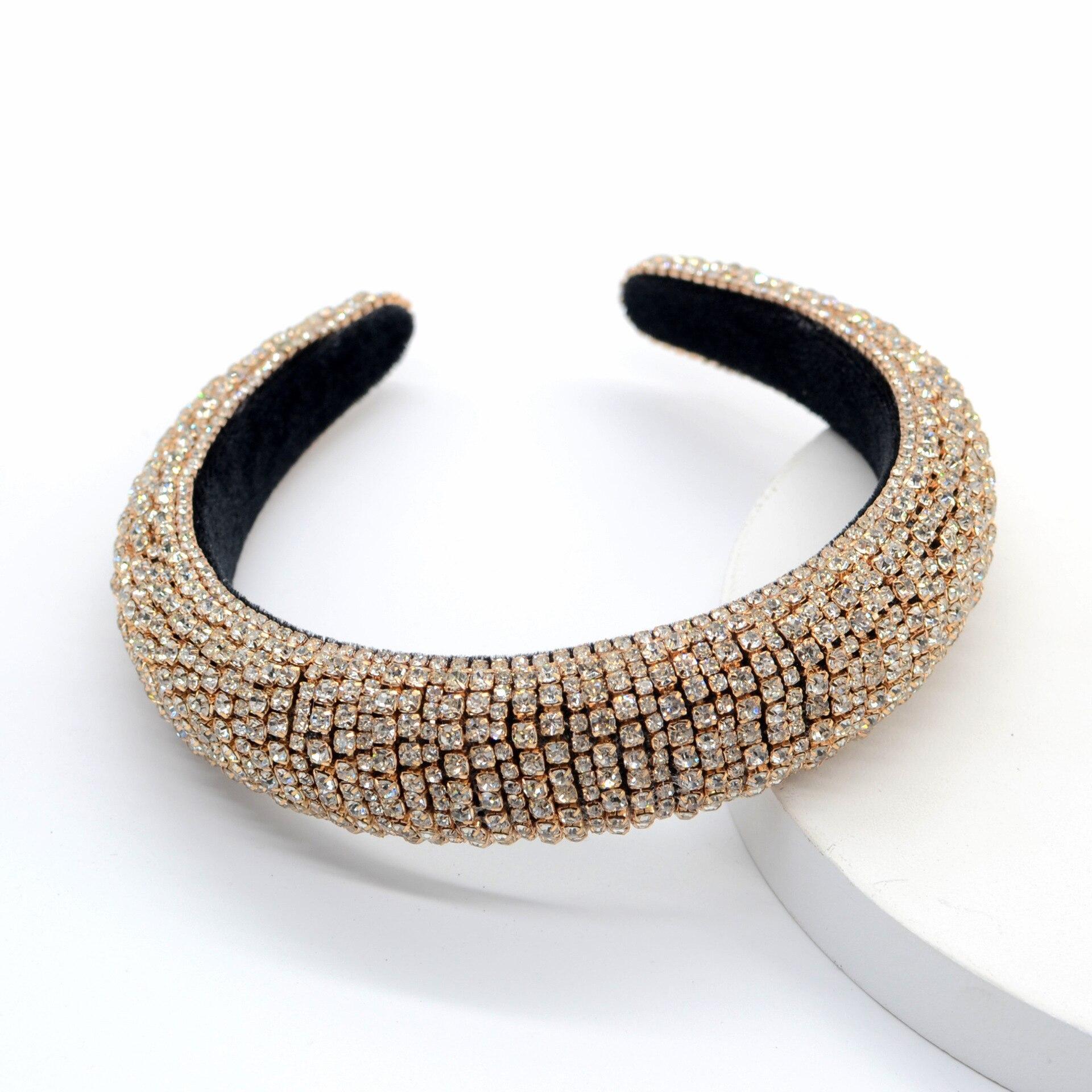 Gold crystal rhinestone headband
