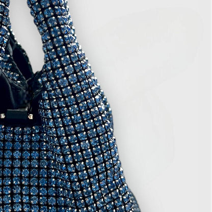 Dazzling Handbag Blue Sparkly Rhinestone Evening bag