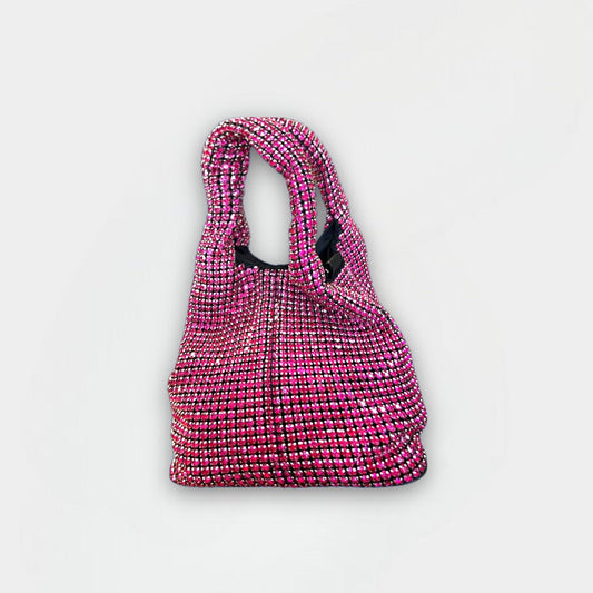 pink Handbag rhinestones luxury evening bag