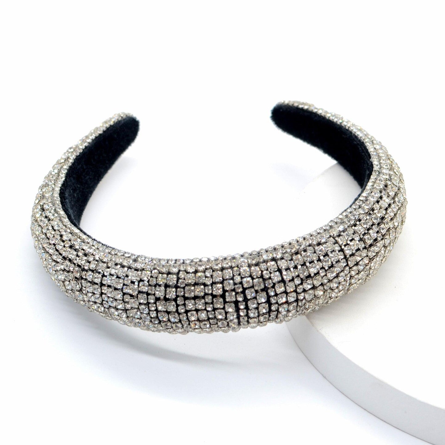 Silver crystal rhinestone headband