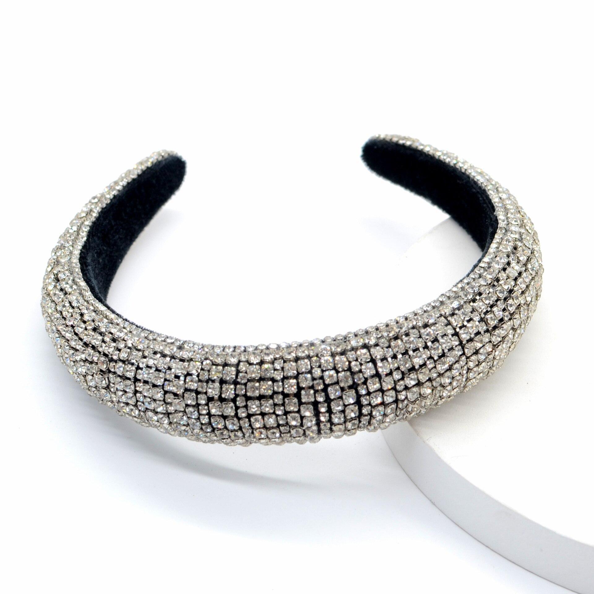 Silver crystal rhinestone headband
