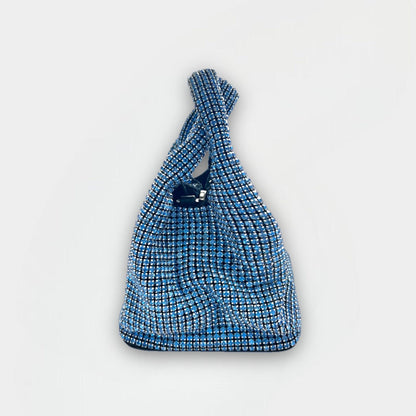 Dazzling Handbag Blue Sparkly Rhinestone Evening bag